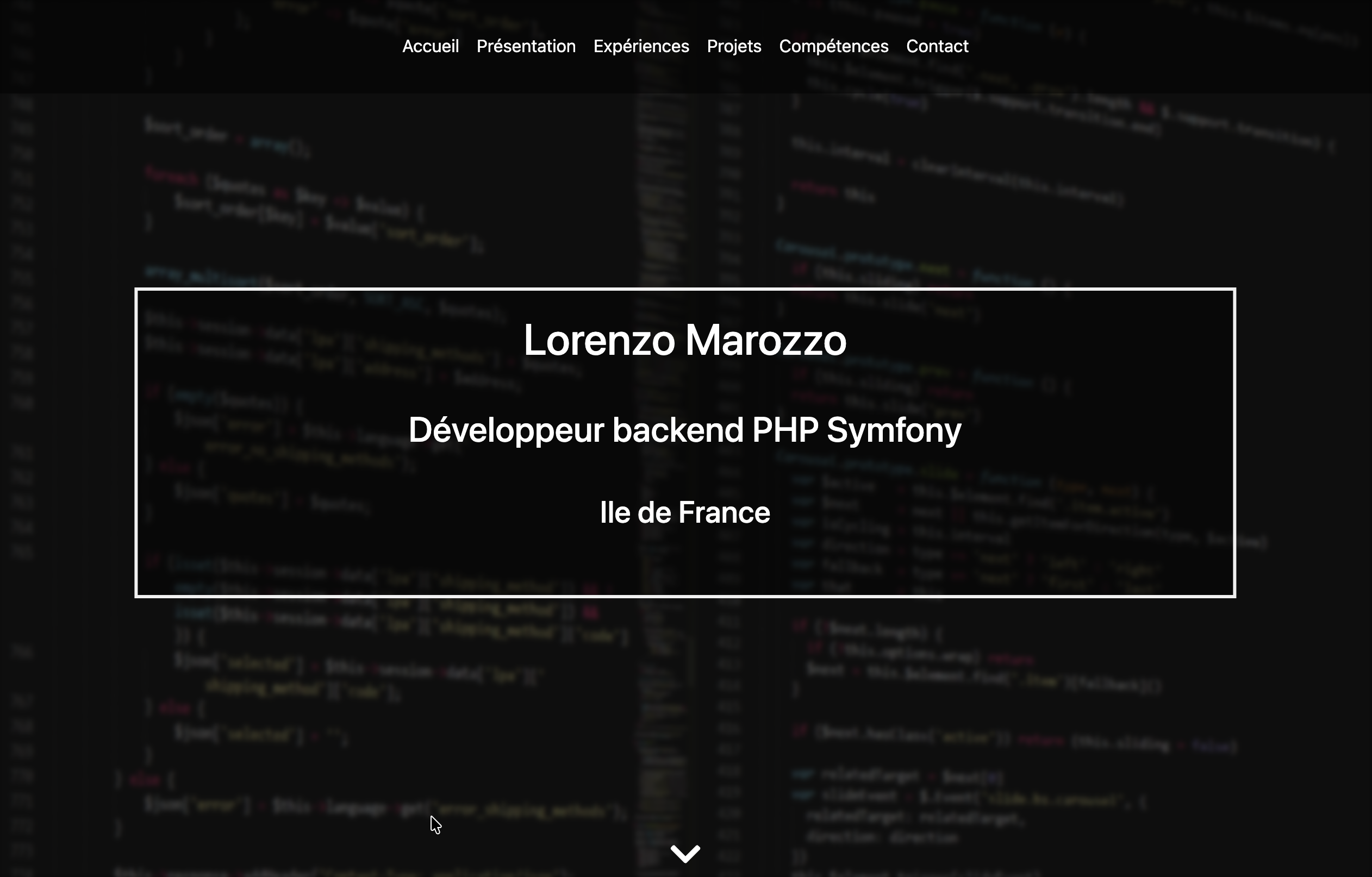 Image principale du projet Portfolio v3