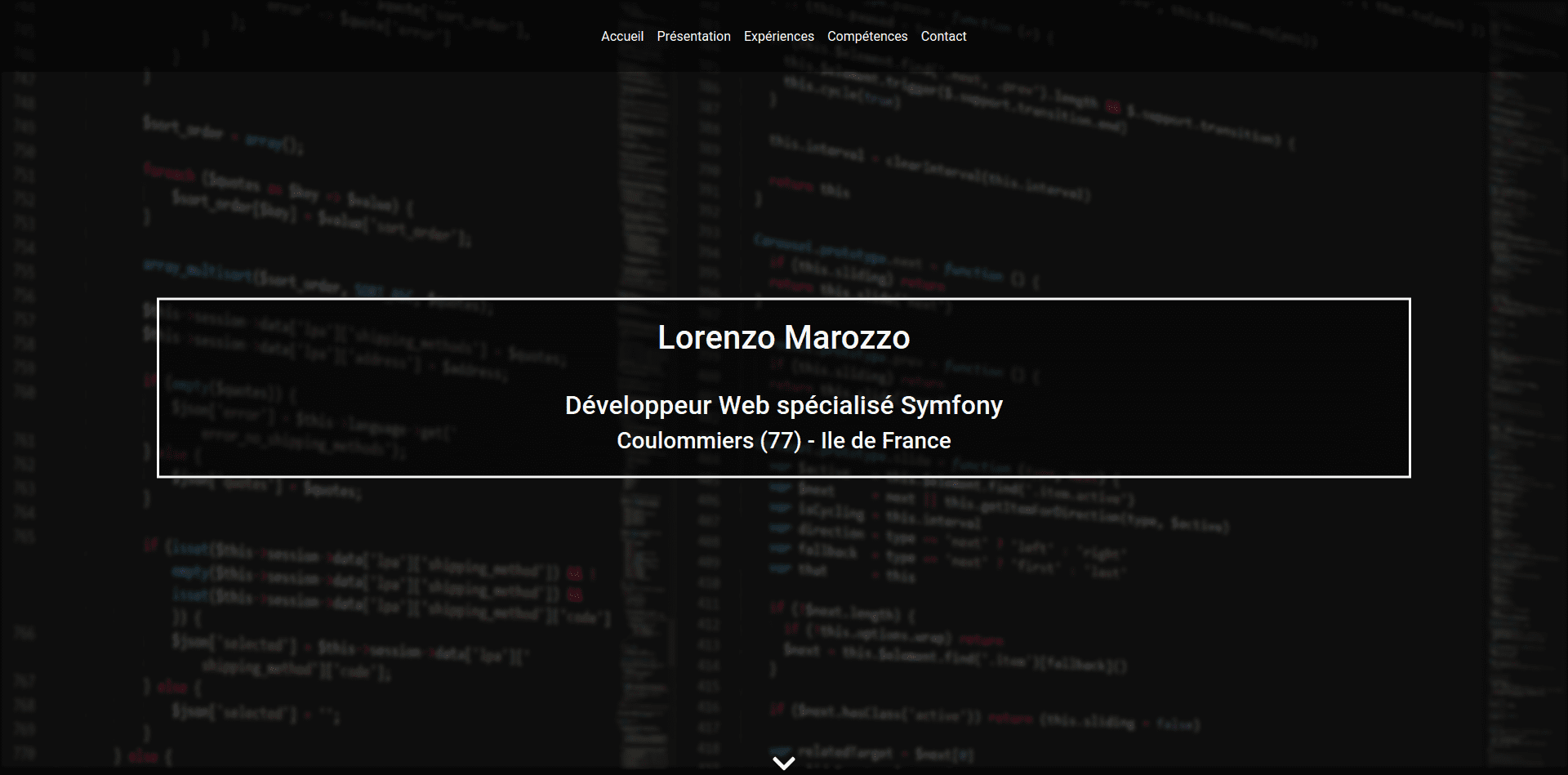 Image principale du projet Portfolio v2